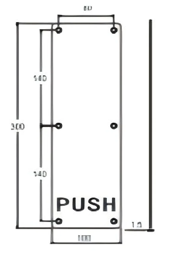 SP0006 Push & pull plates